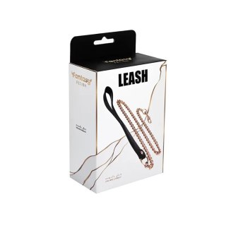 Metal and leather chain leash Fantasy
