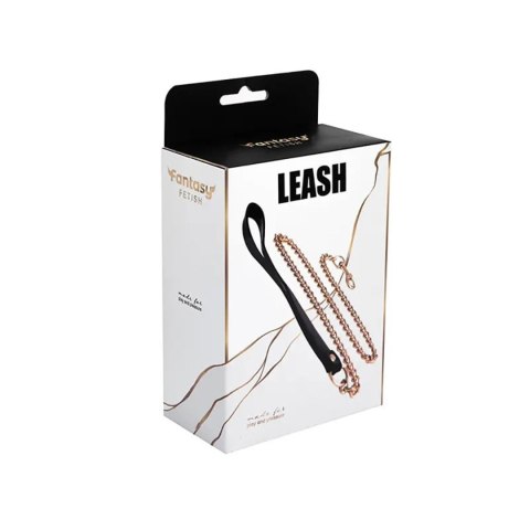 Metal and leather chain leash Fantasy