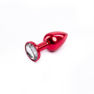 Red Butt Plug with White Diamond Fantasy