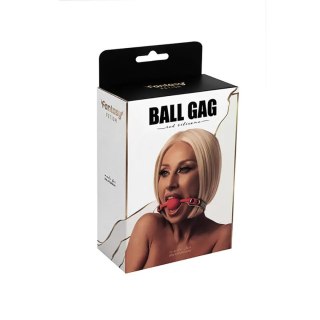 Red silicone ball gag with adjustable straps Fantasy