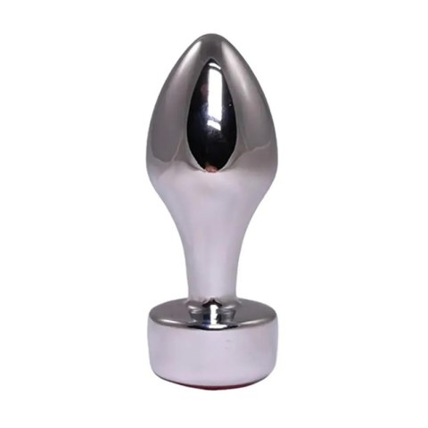 Silver Butt Plug with Pink Diamond Fantasy