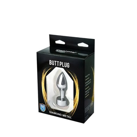 Silver Butt Plug with Red Diamond Fantasy