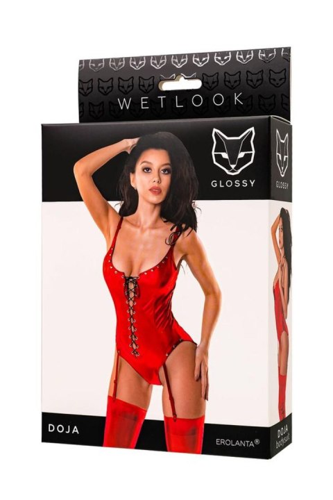 Wetlook Doja bodysuit - red L Glossy
