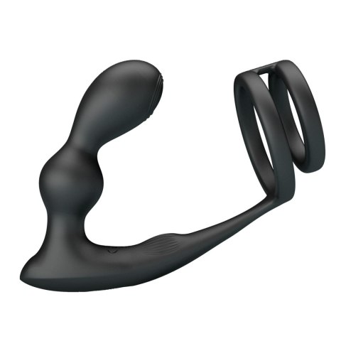 MR PLAY - VIBRATING ANAL PLUG with RING - Remote Control 12 functions Mr. Play