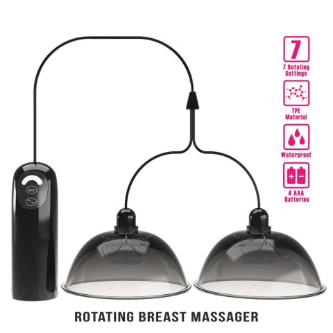 Pretty Love Joslyn Rotating Breast Massager - Black Pretty Love