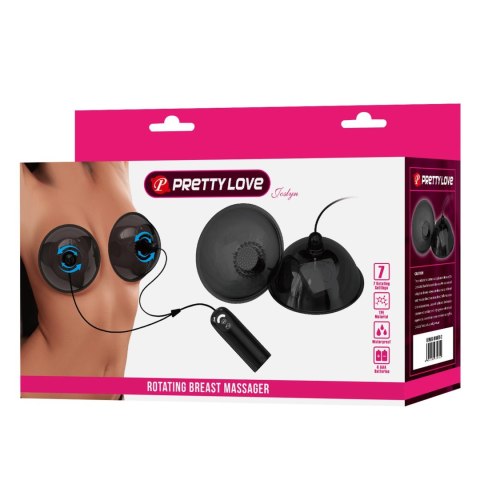 Pretty Love Joslyn Rotating Breast Massager - Black Pretty Love