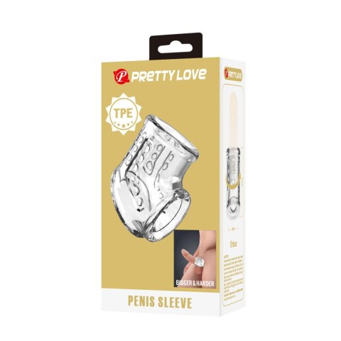 Pretty Love Penis Sleeve - Clear Pretty Love