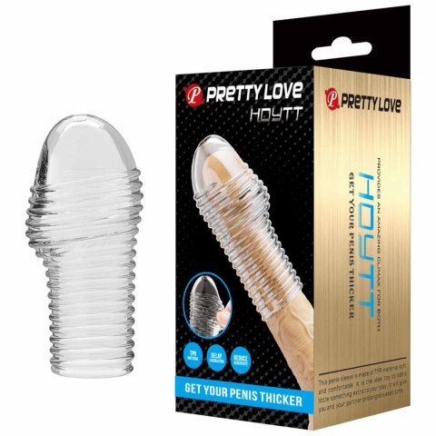 Pretty Love Penis Sleeve - Hoytt (Clear) Pretty Love