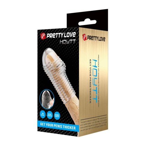 Pretty Love Penis Sleeve - Hoytt (Clear) Pretty Love