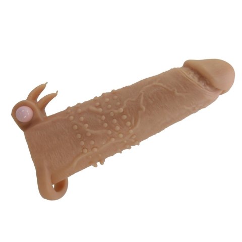 Pretty Love Quillon - 20 cm Vibrating Penis Sleeve Natural Pretty Love