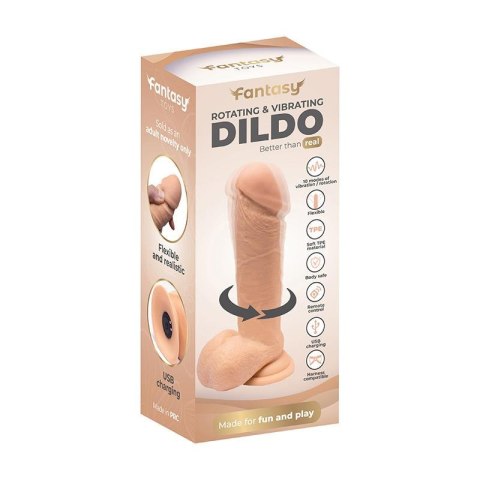 Rotating Vibro Dildo 19 cm Fantasy