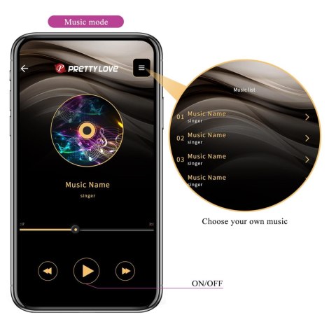 KAILA, 10 tapping functions 10 thumping functions Mobile APP remote control Pretty Love