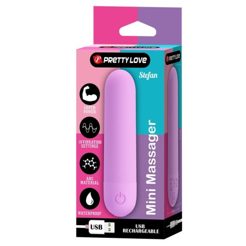 STEFAN, Mini massager, 10 vibration functions Pretty Love