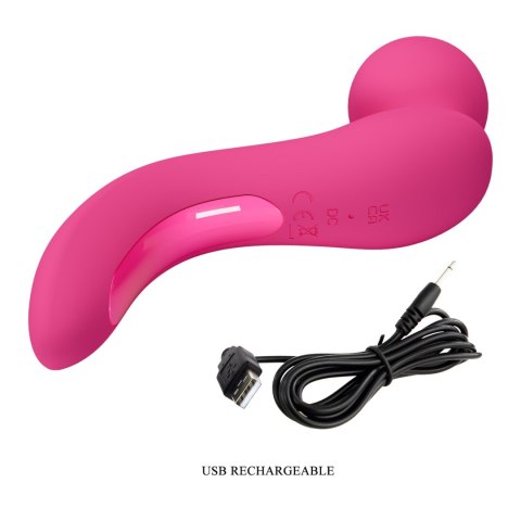 LOIS, 10 vibration functions, Silicone ABS, USB rechargeable Pretty Love