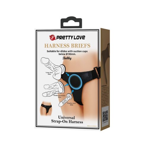 PRETTY LOVE - HARNESS BRIEFS- Bobby, Universal Strap-On Harness Pretty Love