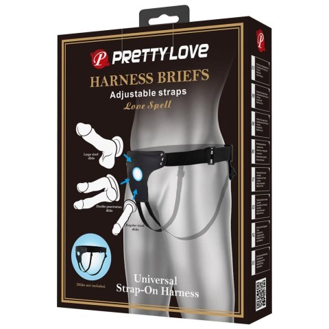 PRETTY LOVE - HARNESS BRIEFS Love Spell Universal Strap-On Harness Pretty Love