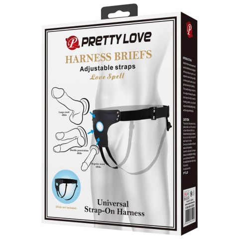 PRETTY LOVE - HARNESS BRIEFS Love Spell Universal Strap-On Harness Pretty Love