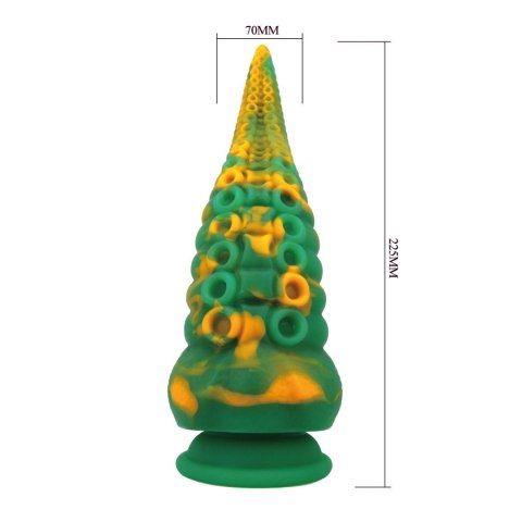 Power Monsters Abyssal Colossus - 22.5 cm Rippled Monster Silicone Dildo Power