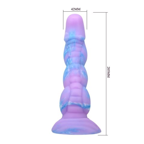 Power Monsters Alien - 20.5 cm Rippled Monster Silicone Dildo Power