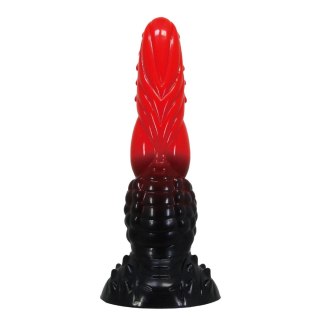 Power Monsters Fire Dragon - 24.5 cm Rippled Monster Silicone Dildo Power