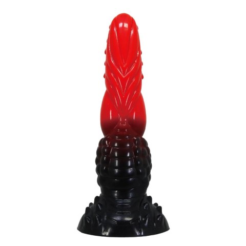 Power Monsters Fire Dragon - 24.5 cm Rippled Monster Silicone Dildo Power