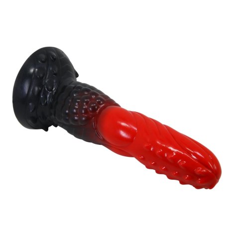Power Monsters Fire Dragon - 24.5 cm Rippled Monster Silicone Dildo Power