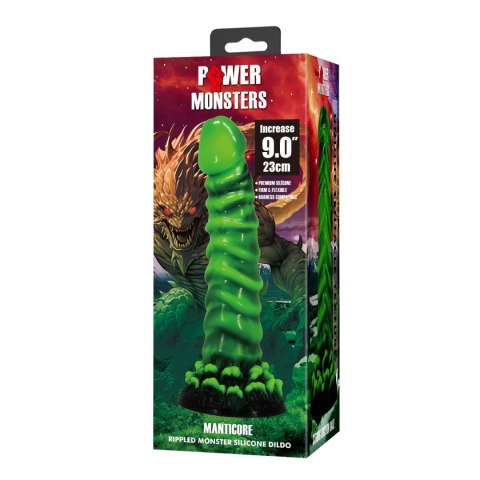 Power Monsters Manticore - 23 cm Rippled Monster Silicone Dildo Power