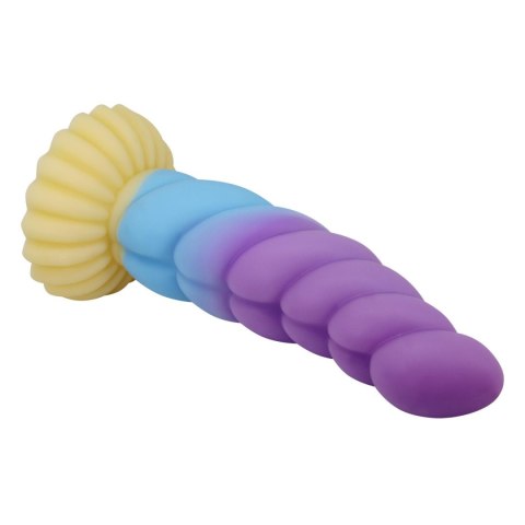 Power Monsters Unicorn - 22 cm Rippled Monster Silicone Dildo Power