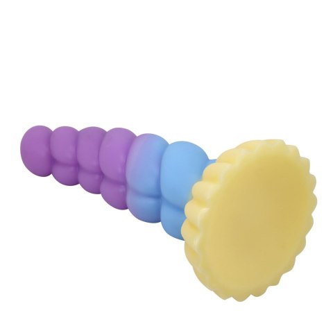 Power Monsters Unicorn - 22 cm Rippled Monster Silicone Dildo Power
