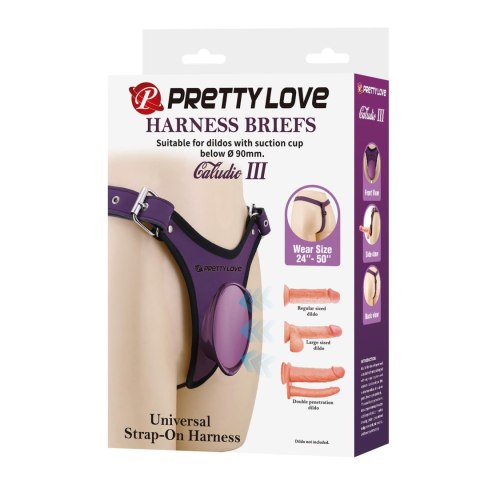 Pretty Love Caldric III Purple Universal Harness Briefs Pretty Love