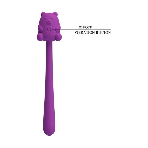 CUTE BEAR, Flirting Stick, 7 vibration functions, Magnetic USB charging Pretty Love