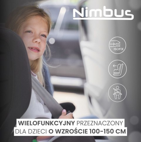 FOTELIK NIMBUS I-SIZE 4-12 RED (100-150cm)