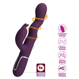 Pretty Love Laursen Dark Purple Waving & Vibrating Rabbit Vibrator Pretty Love