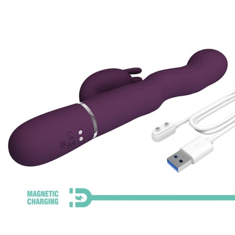 Pretty Love Laursen Dark Purple Waving & Vibrating Rabbit Vibrator Pretty Love
