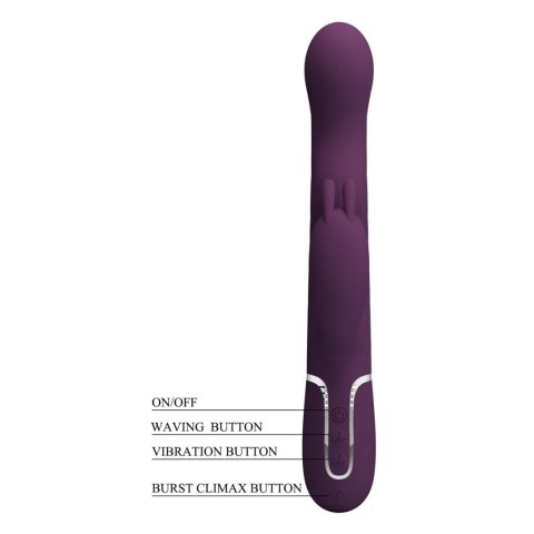Pretty Love Laursen Dark Purple Waving & Vibrating Rabbit Vibrator Pretty Love
