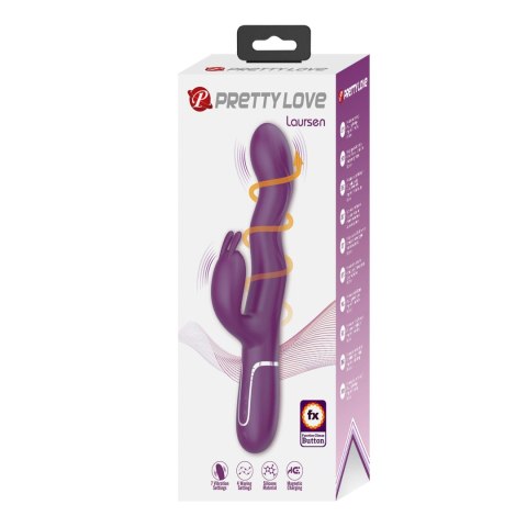Pretty Love Laursen Dark Purple Waving & Vibrating Rabbit Vibrator Pretty Love