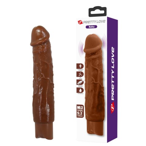 Pretty Love Rufus Realistic Vibrating Dildo (Brown Edition) Pretty Love