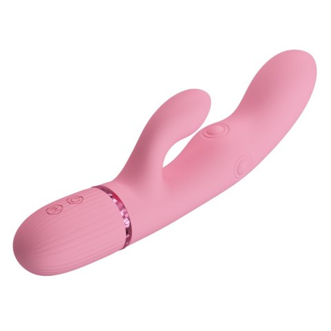 Pretty Love Zach Four-Sided Thumping Rabbit Vibrator - Pink Pretty Love
