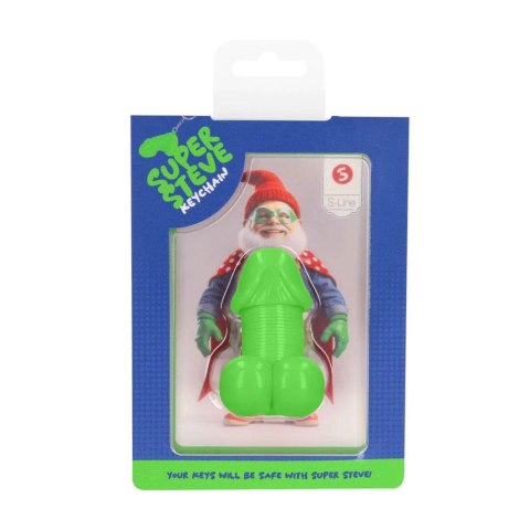 Super Steve - Keychain - Green S-Line