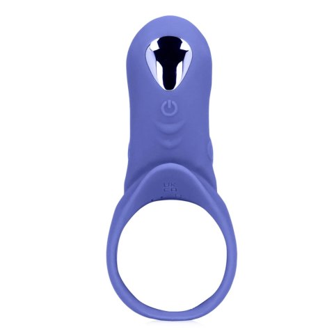 Vibrating Cockring with Clit Stimulation - Tamiya Blue Loveline