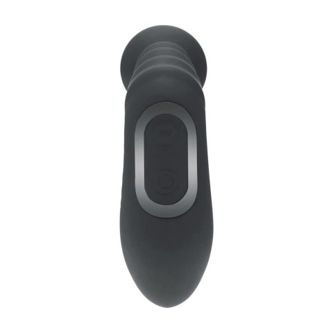 Vibrating Heating Bendable Tapping Beaded Silicone Prostate Stimulator - Black Levelz by Shots