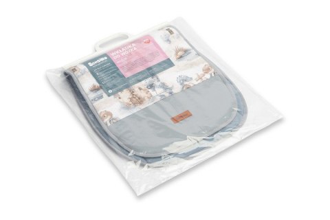 WKŁADKA DO WÓZKA MUŚLIN SMOKI JEANS