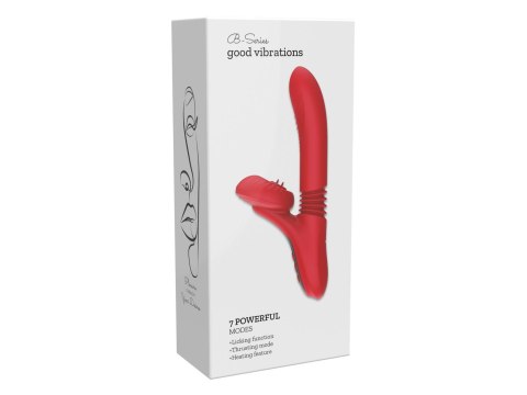 Wibrator silikonowy Fox 7 trybów lizanie pchnięcie podgrzewanie 24cm USB B - Series Fox