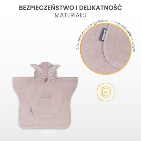 PONCZO KĄPIELOWE CORAL PINK