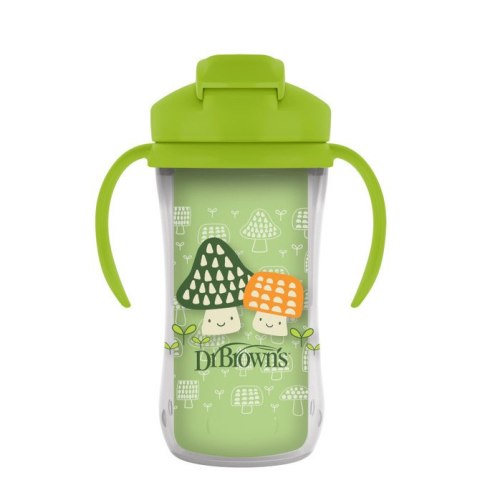 TC01203 KUBEK TERMICZNY ZE SŁOMKĄ 300ML 12+ ZIELONY