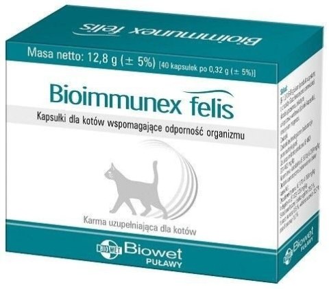 Biowet Bioimmunex Felis 40 Kapsułek Biowet