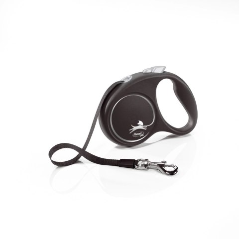 Flexi Smycz Black Design M Taśma 5m Do 25kg Czarna Flexi