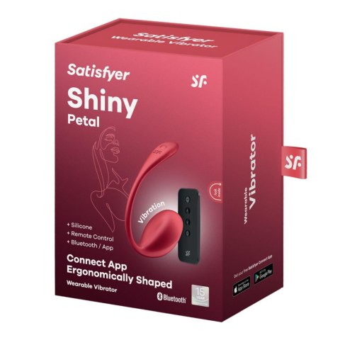 Jajko wibrujące Satisfyer Shiny Petal czerwone z aplikacją Satisfyer