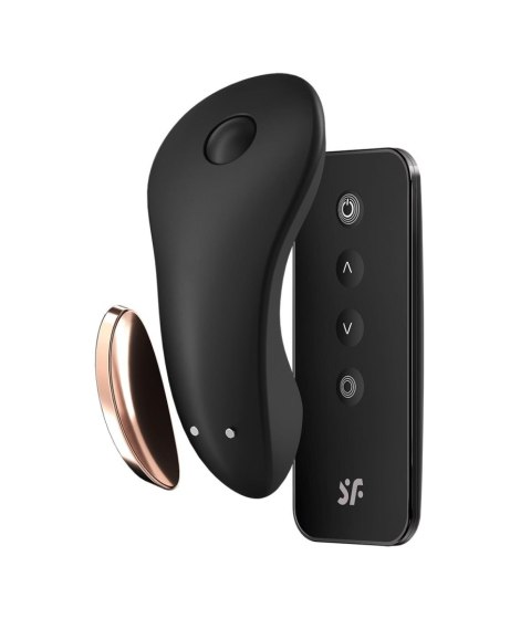 Stymulator łechtaczki Satisfyer Little Secret do majtek czarny Satisfyer
