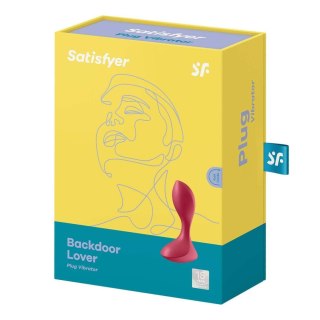 Wibrator analny Satisfyer Backdoor Lover czerwony silikonowy USB 11 cm Satisfyer